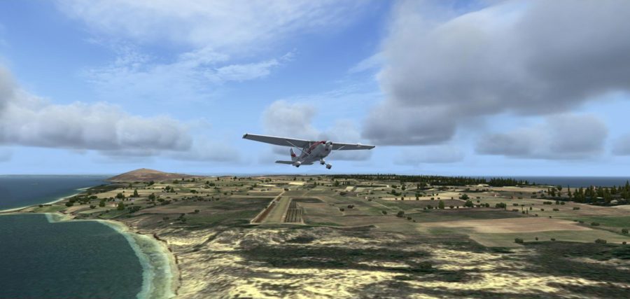 Bozcaada Island and Airstrip Scenery